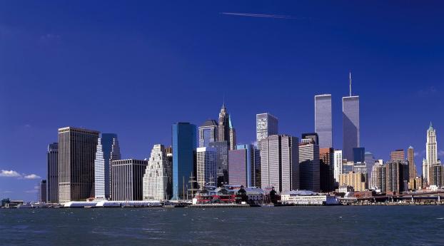 twin towers, new york, world trade center Wallpaper 2560x1700 Resolution
