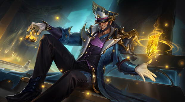 Twisted Fate 2023 League Of Legends 8k Wallpaper 1080x2220 Resolution