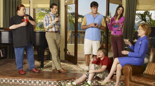 two and a half men, charlie sheen, jon cryer Wallpaper 3000x1875 Resolution