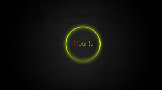 ubuntu, green, black Wallpaper