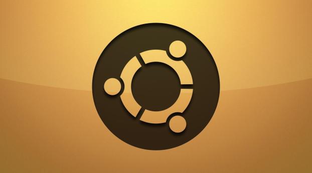 ubuntu, logo, background Wallpaper