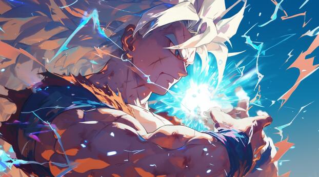 Ultra Instinct Goku HD Dragon Ball Art Wallpaper 1080x2246 Resolution