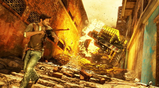 Uncharted 2 Among Thieves Wallpaper 1024x576 Resolution