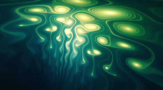 Underwater Blur Fractal Wallpaper 1080x2340 Resolution