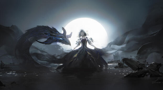 Underworld Goddess of the Closed World 5K Yu-Gi-Oh! Wallpaper 5000x5000 Resolution