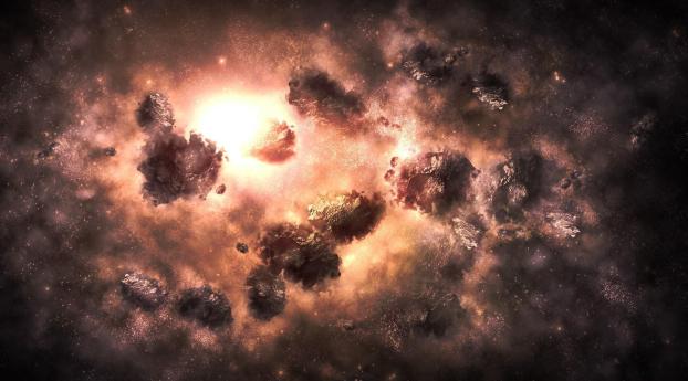 universe, nebula, explosion Wallpaper 480x484 Resolution