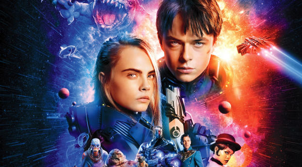  Valerian and the City of a Thousand Planets Movie Poster Wallpaper 2000x280 Resolution