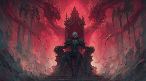 Vampire on the Red Throne Wallpaper 1920x1200 Resolution