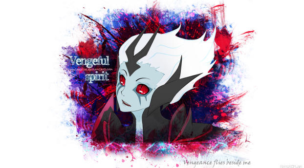 vengeful spirit, dota 2, art Wallpaper 320x480 Resolution