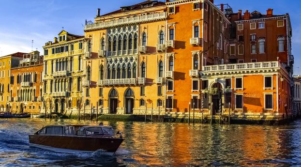 venice, canal, italy Wallpaper 1366x768 Resolution