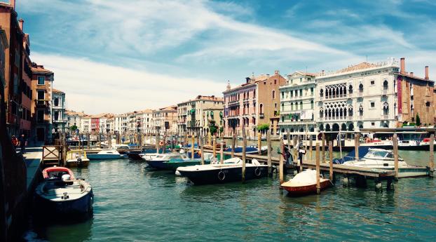venice, italy, grand canal Wallpaper 1360x768 Resolution
