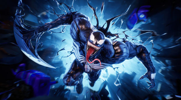Venom Fortnite 4K Wallpaper 360x640 Resolution