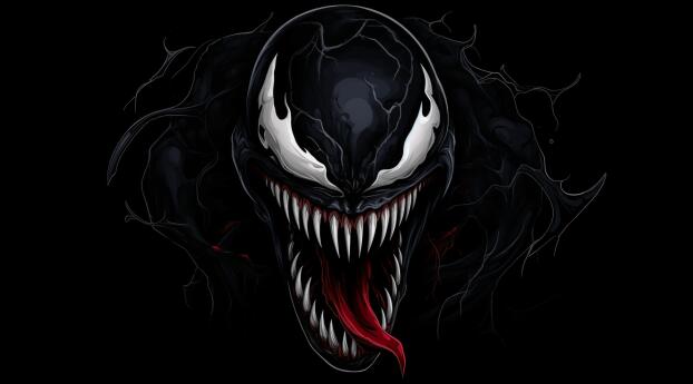 Venom Marvel Comic 4K Art Wallpaper 768x1280 Resolution