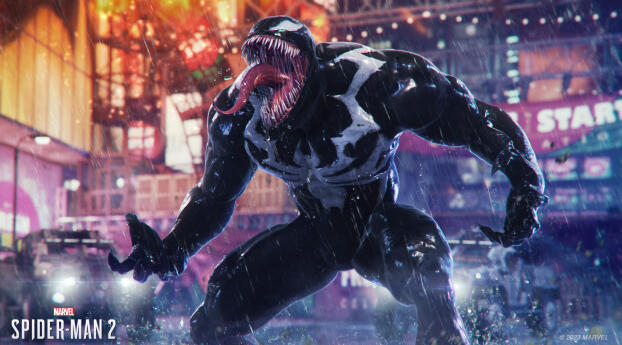 Venom Marvel’s Spider-Man 2 Wallpaper 1440x3160 Resolution