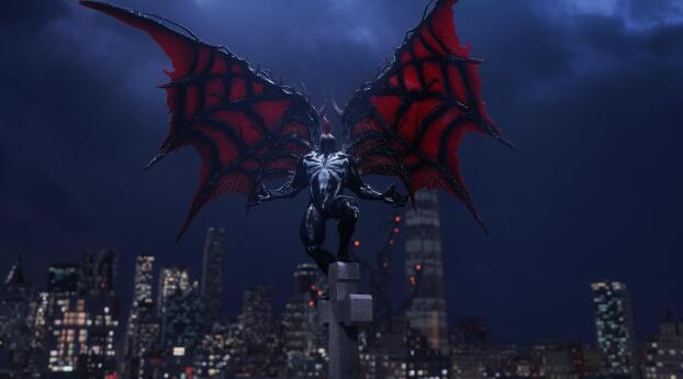 Venom with Wings Wallpaper 480x854 Resolution