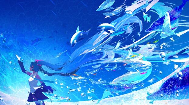 Vocaloid Hatsune Miku Cool 2023 Art Wallpaper 1080x2636 Resolution
