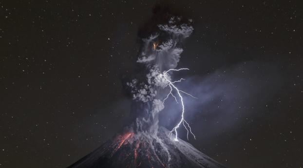 Volcano Mount Colima Wallpaper 2560x1024 Resolution