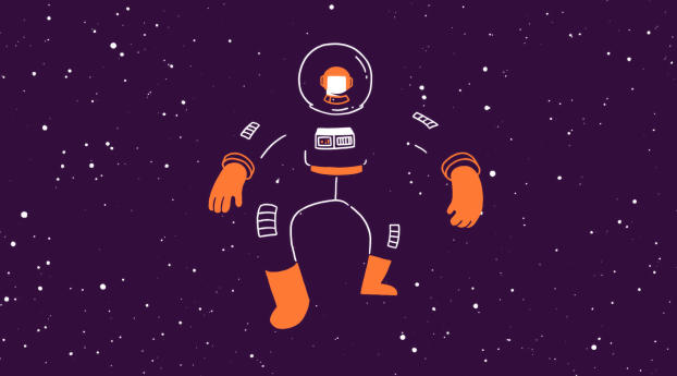 Waling In Space Wallpaper 1620x2160 Resolution