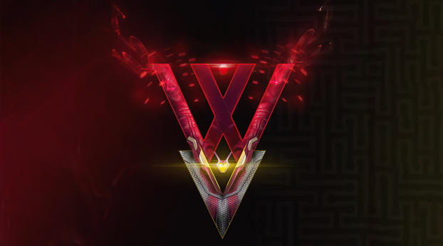 WandaVision 5K Fan Logo Wallpaper 2560x1024 Resolution