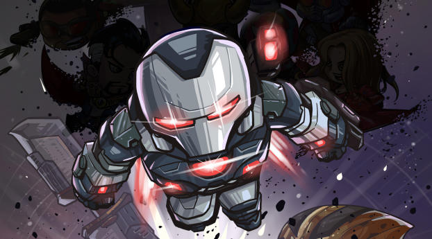 War Machine Marvel Comic Art Wallpaper
