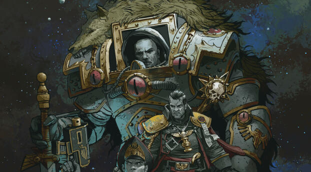 Warhammer 40K Lord of the Dark Millennium Art Wallpaper 2560x1600 Resolution