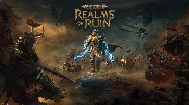 Warhammer Age of Sigmar Realms of Ruin Gaming Wallpaper 1080x2636 Resolution