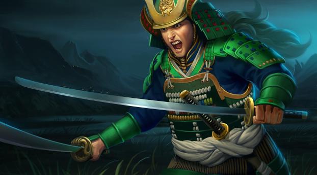 warrior, swords, weapons Wallpaper 1080x2160 Resolution