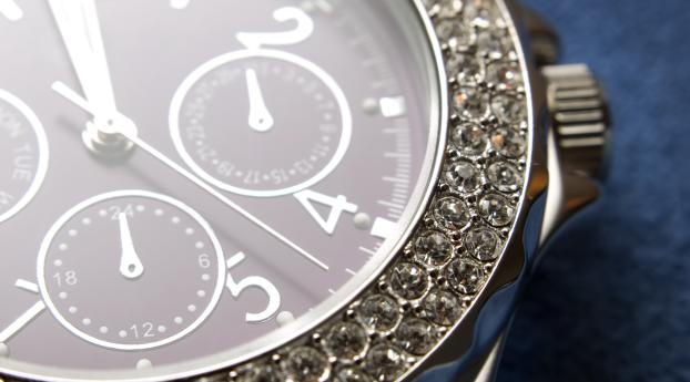 watches, diamonds, close-up Wallpaper 2560x1080 Resolution