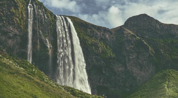 waterfall, river, cascade Wallpaper 1125x2436 Resolution