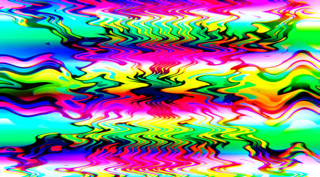 Waves of Color Wallpaper 720 x1600 Resolution