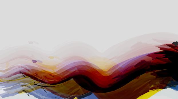 Waves of Colors Artwork Wallpaper