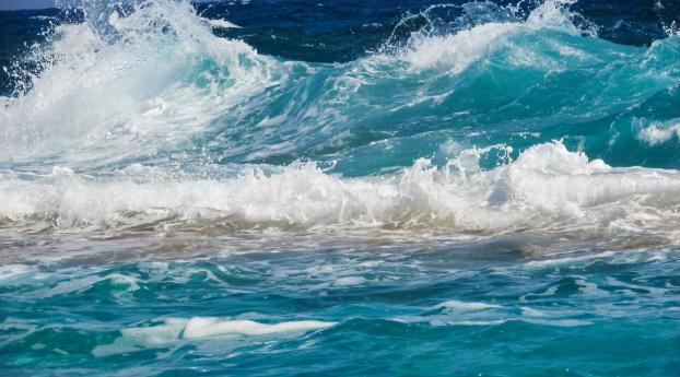 waves, sea, surf Wallpaper