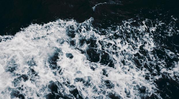 waves, sea, swash Wallpaper 2560x1024 Resolution