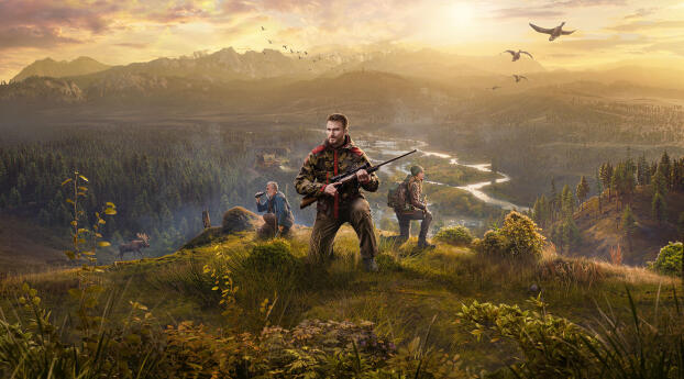 Way of the Hunter Gaming Poster HD Wallpaper 8000x5513 Resolution