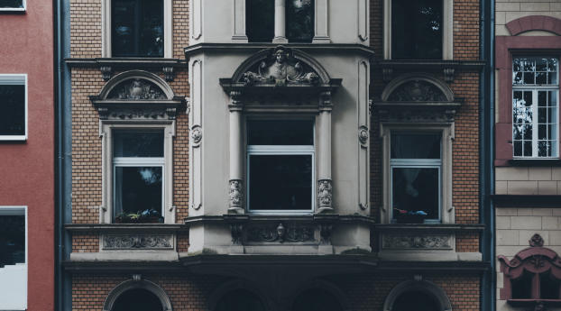 window, facade, building Wallpaper