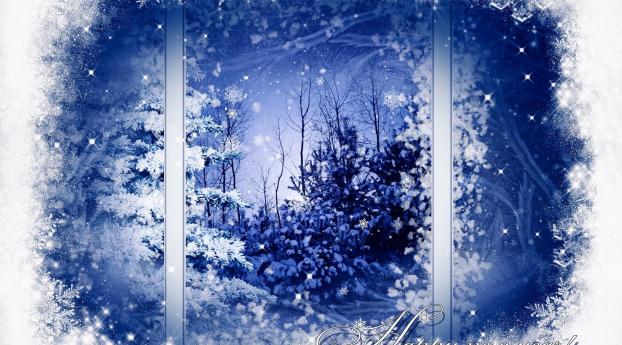 window, snow, landscape Wallpaper