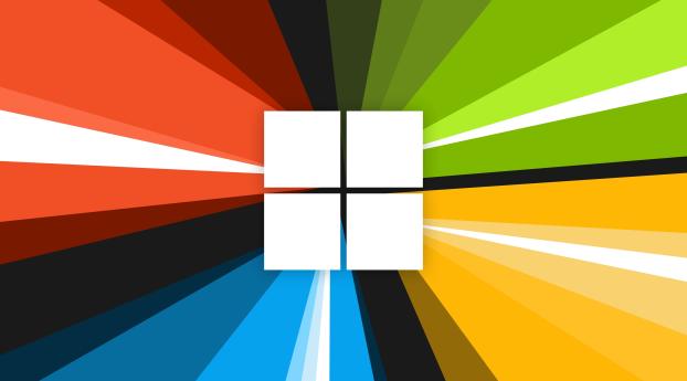 Windows 10 Colorful Background Logo Wallpaper