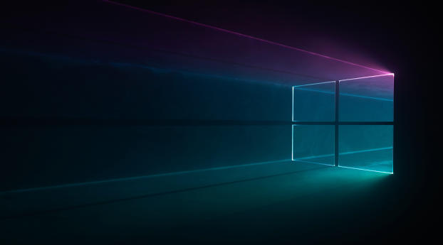 Windows 10 Dark Wallpaper 1125x2436 Resolution