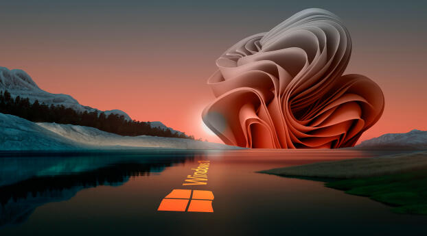 Windows 11 Rise Art Wallpaper 1676x1085 Resolution