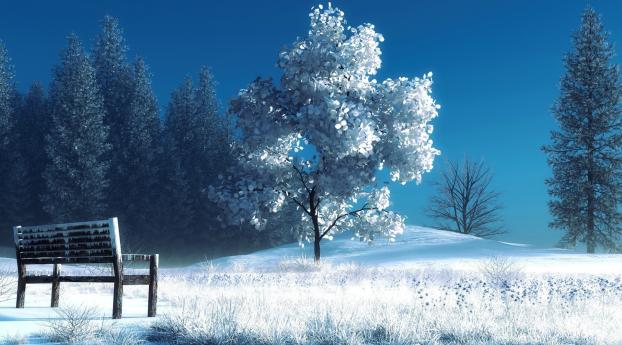 winter, landscape, nature Wallpaper 1440x2960 Resolution