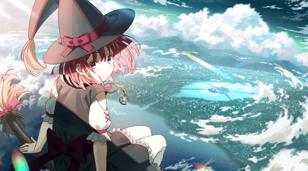 Witch Anime Tv Wallpaper 1920x1080 Resolution