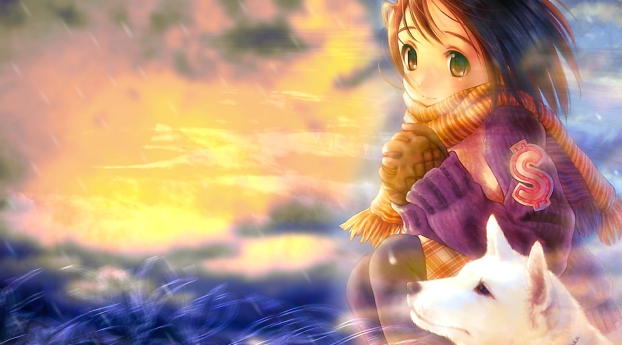 wolf girl and black prince, anime, girl Wallpaper 1400x900 Resolution