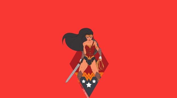 Wonder Woman Comic Minimal Cover Wallpaper 2560x1024 Resolution
