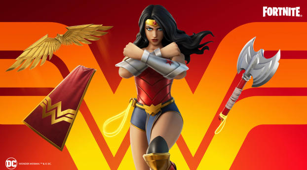 Wonder Woman Fortnite Chapter 2 Wallpaper 454x454 Resolution