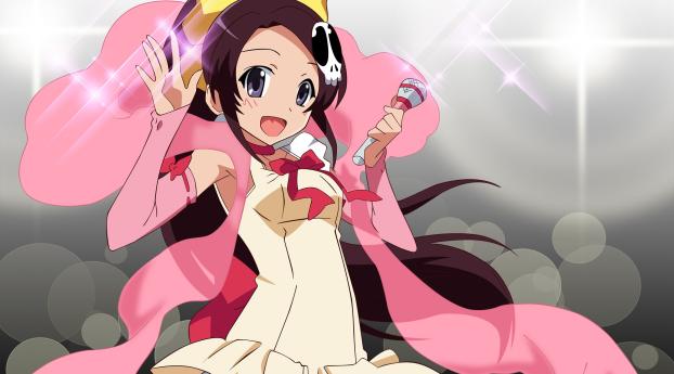 world god only knows, girl, microphone Wallpaper 1280x720 Resolution
