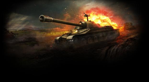 world of tanks, is-7, game Wallpaper 1600x900 Resolution