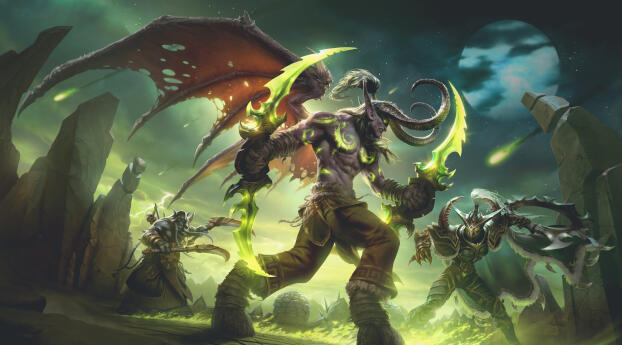 World of Warcraft Classic Burning Crusade Wallpaper 1024x768 Resolution