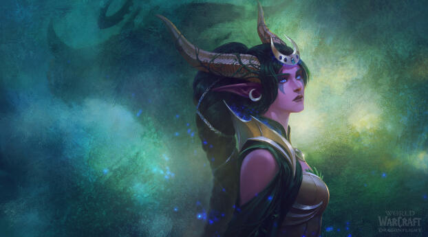 World of Warcraft Dragonflight 4k Female Character Wallpaper