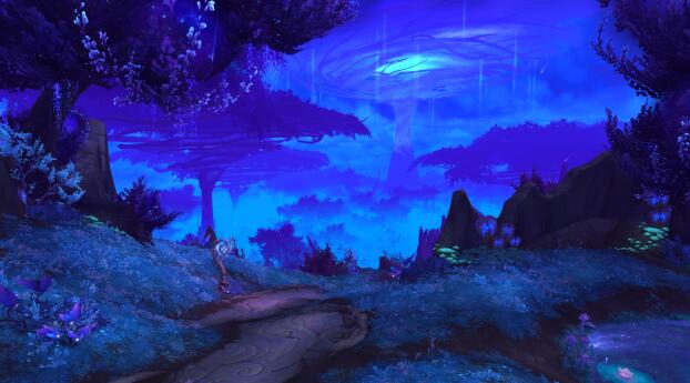 World Of Warcraft HD Entering Ardenweald Wallpaper 2560x1400 Resolution