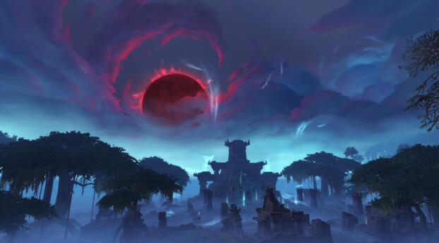 World of Warcraft Nazmir Wallpaper 3840x1200 Resolution